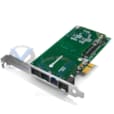 Carte de Voix Hybride PCI 1Port T1/E1/J1 + 4 FXO + 1 FXS avec Hardware Echo Canceller B601