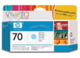 HP 70 130 ml Light Cyan Ink Cartridge with Vivera Ink C9390A