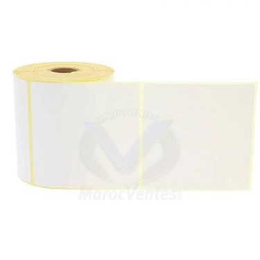 ETIQUETTES THERMIQUE 100x100 RLX 500 M-40 (prix au mille soit 2 rlx de 500 )
