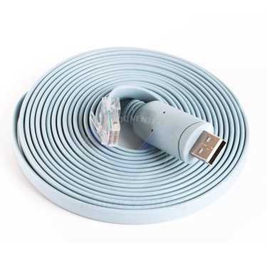 USB Console Cable for Cisco Router Cable FT232RL Chipset USB to Rj45 Adapter Cable for Laptops in Windows, Mac, Linux