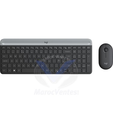 Clavier et Souris sans Fil Ultra-Fin Logitech MK470