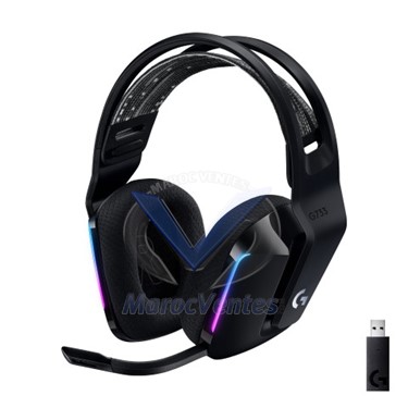 CASQUE G733 LIGHTSPEED SANS FIL  RGB Gaming BLACK