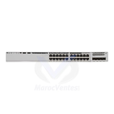 Catalyst 9200 24-Port PoE+ Network Essentials Montable sur Rack