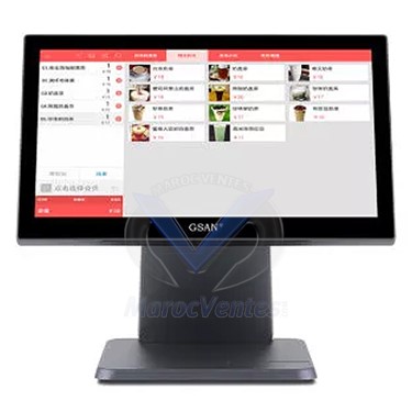 Terminal Point de Vente GSUN Intel Core I5-3th Ecran Tactile 15,6" 128 Go SSD  8Go Win10
