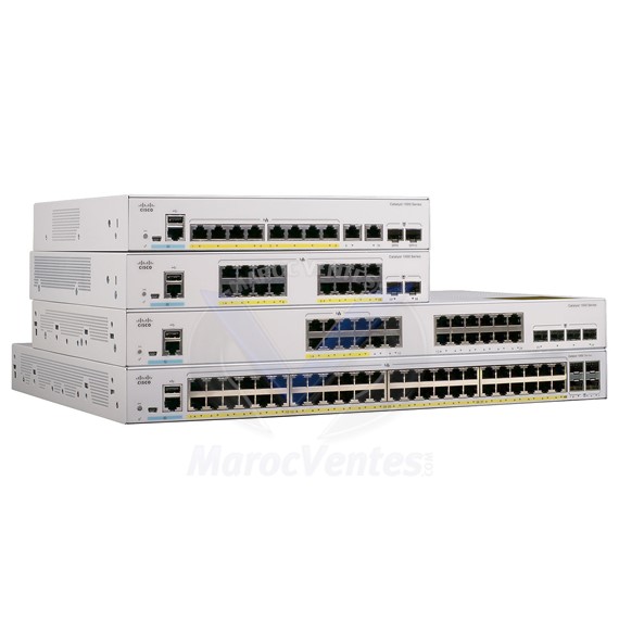 Switch manageable 48 ports 10/100/1000 Mbps + 4 ports SFP C1000-48T-4G-L