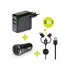 PORTDESIGN CHARGEUR VOITURE 2 USB & 2IN1 - EU