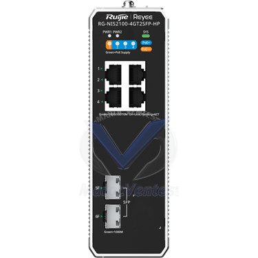 Switch Industriel 6 Ports 4 PoE 2 SFP