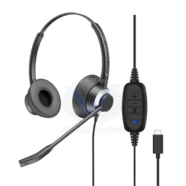 Micro-Casque Binaural Connexion USB-C Cordon USB C-BX