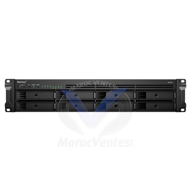 Serveur NAS 8 Baies 4 Go RAM DDR4 EC et Alimentation Redondante Rack (2U)