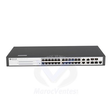 Switch 24, 10/100/1000 Base-T Ports and 4 1000 Base-X Ports