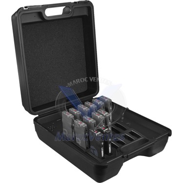 Mallette de Transport avec Fonction de Charge Intégrée pour Système Guide jusqu'à 18 Appareils