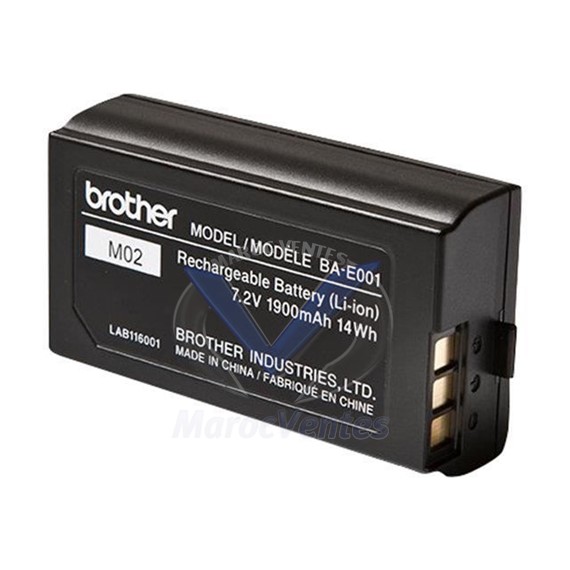 Batterie rechargeable pour étiqueteuse BA-E001 Brother originale BA_E001