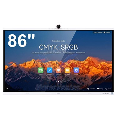 Tableau Blanc Interactif IdeaHub S2 86 pouces (218 cm) UHD 4K Caméra Microphones et Haut-parleurs Intégrés