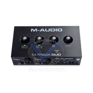 M-audio M-track Duo Carte Son 2 Canaux 2 Entrées Combo XLR/jack