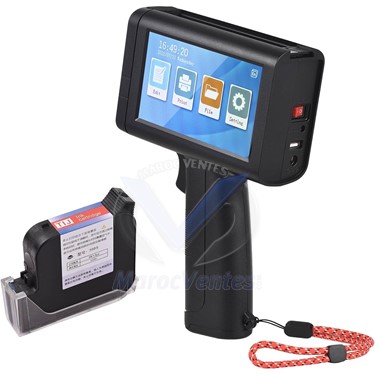 Imprimante à Jet d'encre Portable 600DPI, pour Codes à écran Tactile de 4,3" avec Cartouche d'encre à séchage Rapide