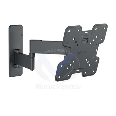 Support Mural à Bras Articulé pour 19" 43" Inclinaison à 15° Noir