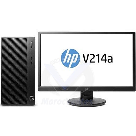 PC Bureau 290G1  i3-7100 4GB-500GB-FreeDos + Ecran LED V214a 20,7 pouces 4CZ45EA