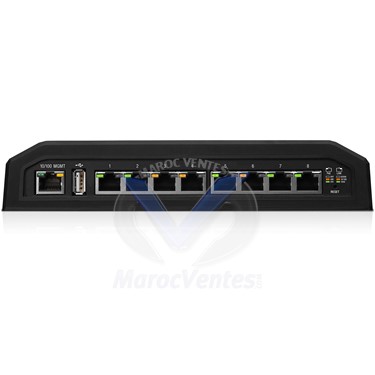 ES-8XP EDGESWITCH 8X GIGABIT POE PORTS, 150W, 24V/48V CONFIGURABLE PASSIVE POE