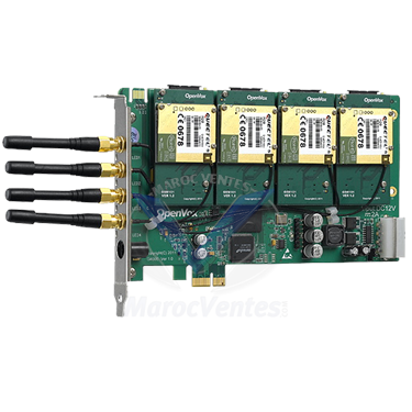Carte GSM 4 Port PCI-E + 4 GSM module