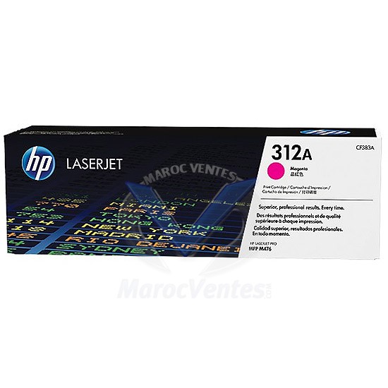 Cartouche de Toner Magenta HP LaserJet 312A CF383A
