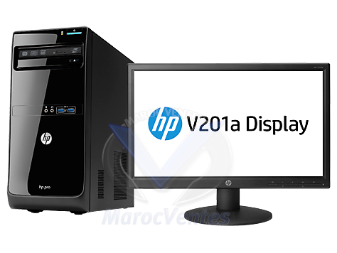 PC Bureau Pro 3500G2 Processeur Intel I3-3240  à 3,4 Ghz 2GB HDD 500 Go SATA J4A97EA