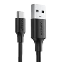 USB-A vers USB-C Câble 3A Noir 1m Gaine Plastique