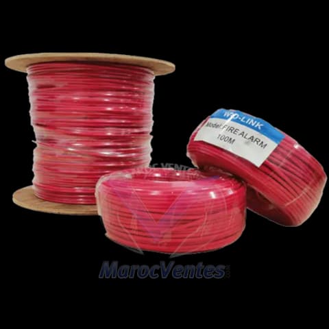 Câble d’incendie 100MM 0,8MM Couleur Rouge Câble Incendie