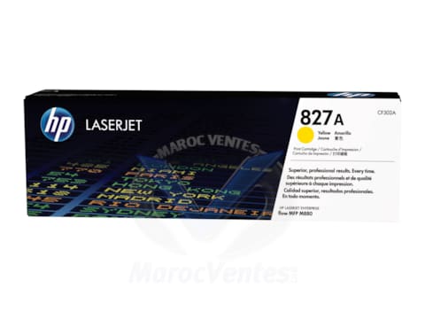 Cartouche de toner jaune d'origine LaserJet 827A Jusqu'à 32000 pages CF302A