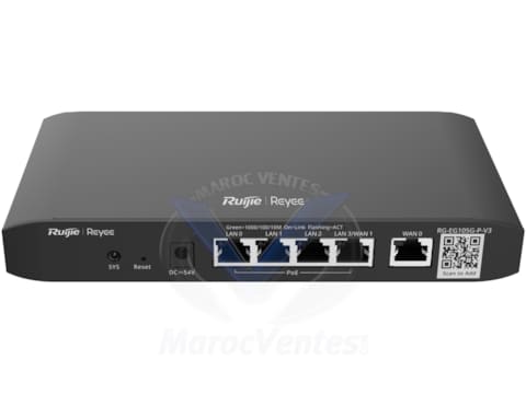 Routeur Reyee 5 Ports Gb 600 Mbps 150 Utilisateurs RG-EG105G-V3