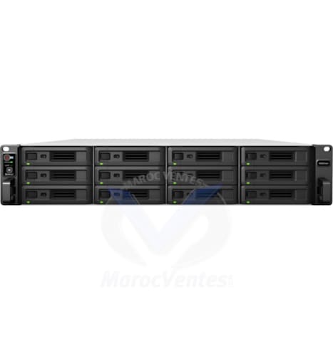 RackStation 12 Baies Xeon D-1541 8 Cœurs 8 Go 4x1 GbE 2x10 GbE 60 Mbit/s RS3621XS+