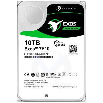 DISQUE DUR 10 TB 3.5" EXOS 7E10 SATA III 7200RPM 512E/4KN ST10000NM017B