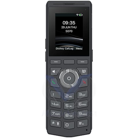 Téléphone IP Wi-Fi Sans-Fil Robuste 4 Comptes SIP Écran LCD Couleur de 2" W610W