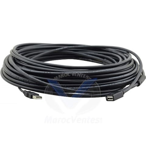 CÂBLE D'EXTENSION ACTIVE USB 2.0 A(M) À A(F) 10,7 MÈTRES CA-UAM/UAF-35
