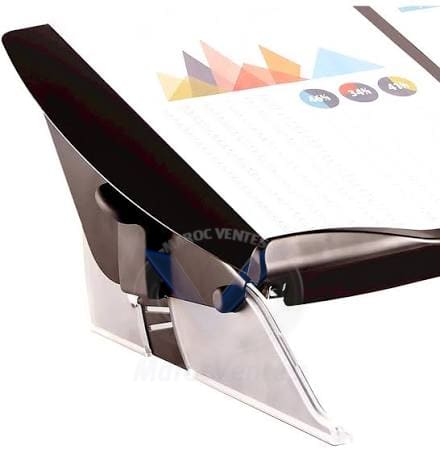 Protège votre écran des traces de doigts, rayures et réduit les reflets pour éviter la fatigue oculaire Facile à installer et à enlever, ne laisse pas de résiduPorte documents incliné Easy Glide™Porte documents incliné coulissant à placer entre l'écra F82