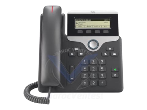 Téléphone VoIP 1 ligne PoE avec micrologiciel de téléphone multiplateforme CP-7811-K9