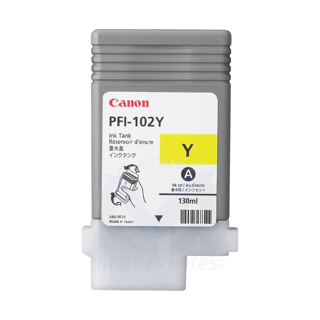 Dye Ink Tank PFI-102 Jaune 0898B001AA