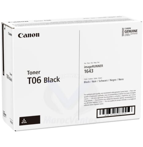 Canon Toner T06 Black pour IR 16XX (Yield : 20,500 pages) 3526C002AA