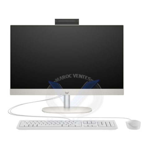 HP AiO ProOne 240 G10 Intel Core i5-1335U (up to 4,60 GHz, 12 MB cache L3, 10 cores) - 8GB DDR4-3200 MHz , PCIe® NVMe™ 512 Go, Intel® Iris® Xᵉ , Realtek Wi-Fi 6 RTL8852BE (2x2) et Bluetooth® 5.3 , 2x USB Type-A, USB Type-C®, HDMI 1.4, RJ-45, casque/microp