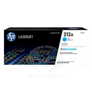 HP 212A Cyan Original LaserJet Toner Cartridge 4500 Pages pour CLJ M555/M554/M578 W2121A