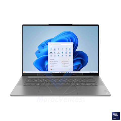 LENOVO Yoga Mince 7 15ILL9, Intel® Core™ Ultra 7 258V (8C (4P + 4LPE) / 8T, Max Turbo jusqu’à 4,8 GHz, 12 Mo), 32GB soudés LPDDR5x-8533, mémoire MoP, 1 TBSSD M.2 2242 PCIe® 4.0x4 NVMe®, 15,3" 2,8K WQXGA+ (2880x1800) OLED 500nits brillant / anti-empreinte