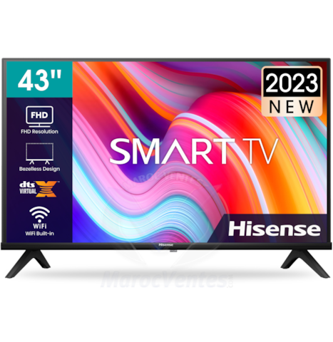 Smart TV FULL HD 43'' (109,22 cm) 24 Mois HIS43A4K