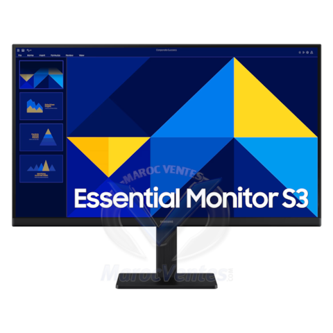 SAMSUNG Moniteur Gamme D 24'' 100 Hz Flat Serie 3 1920*1080 Tps 5ms 1 HDMI 12 Mois LS24D300GAUXEN