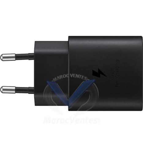 Chargeur mural 25W C-to-C avec câble C-To-C noir EP-T2510XBEGWW