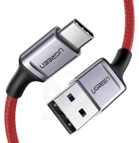 Cordon USB-A vers USB-C 6A 100W 1M Rouge 20527