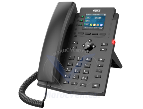 Fainvil X303/X303P est un téléphone SIP économique conçu pour les entreprises et doté d'un écran couleur performant.