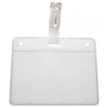 PORTE BADGE HORIZONTAL DO AVEC CLIPS