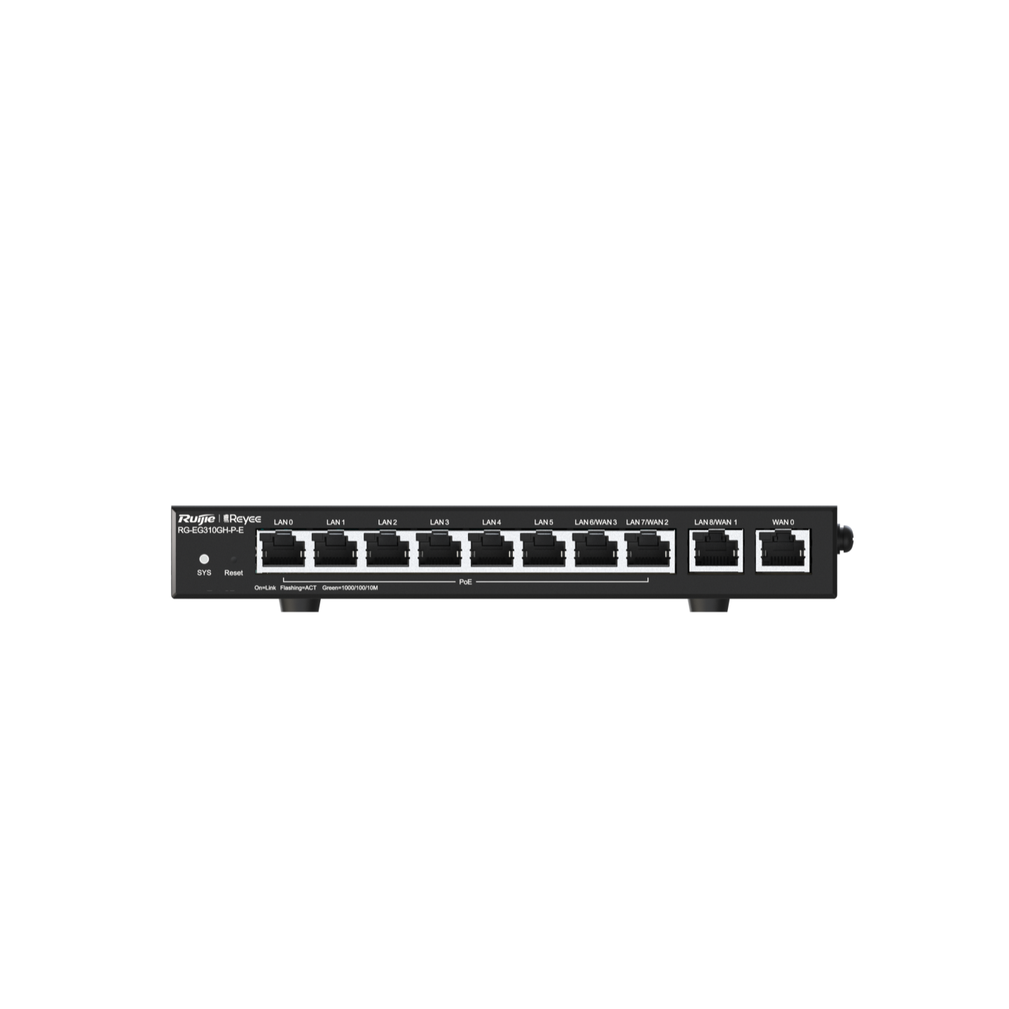 Reyee routeur 10 Ports Gb PoE 1.5Gbps 300Utilisateurs