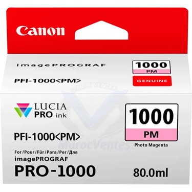 Cartouche d'encre Canon PFI-1000PM Magenta Photo d'origine