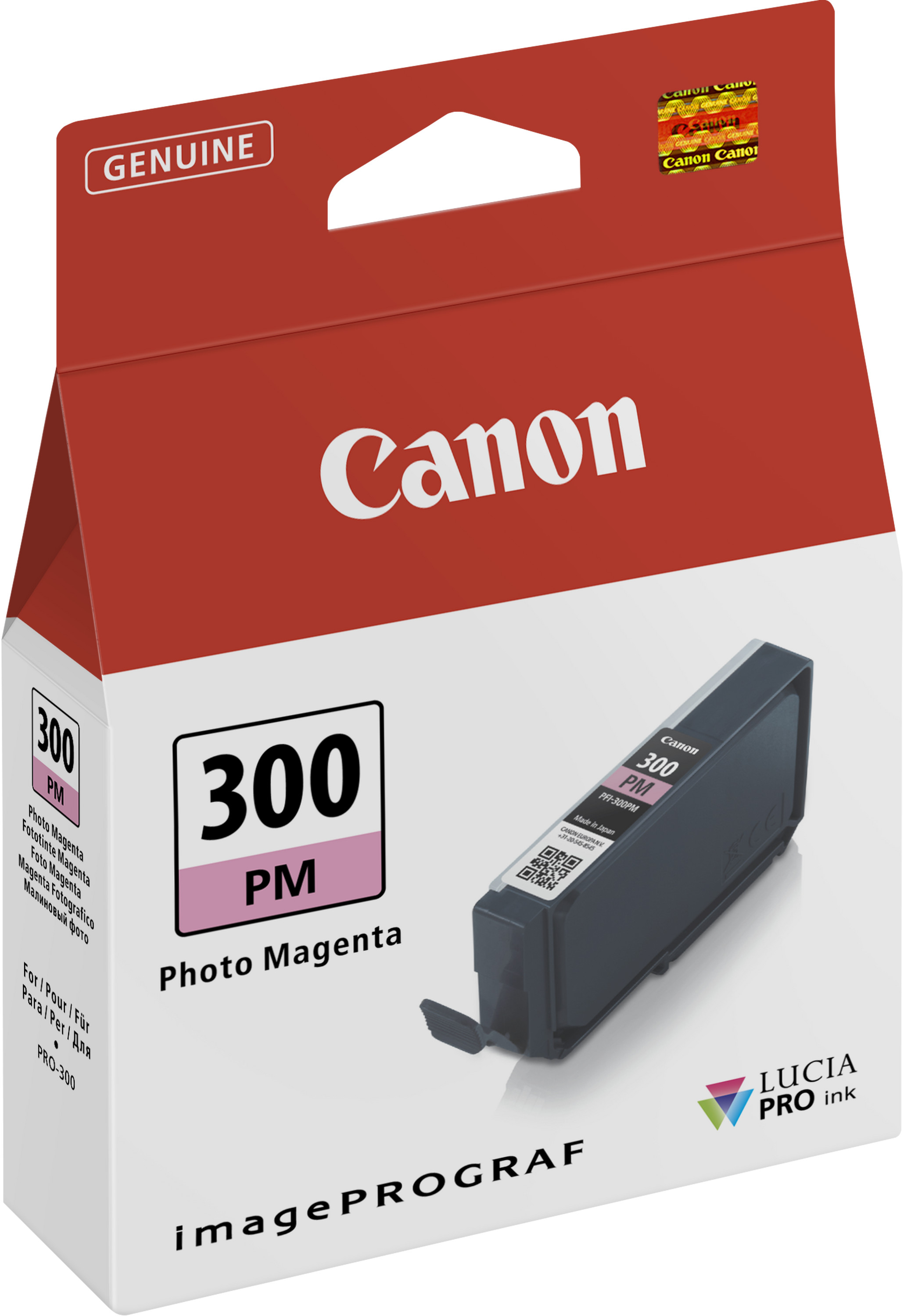 Cartouche d'encre Canon PFI-300PM Magenta Photo d'origine