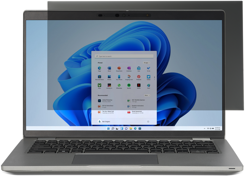 Kensington Filtre de confidentialité 2 directions amovible 39.6cm/15.6'' Wide 16:9